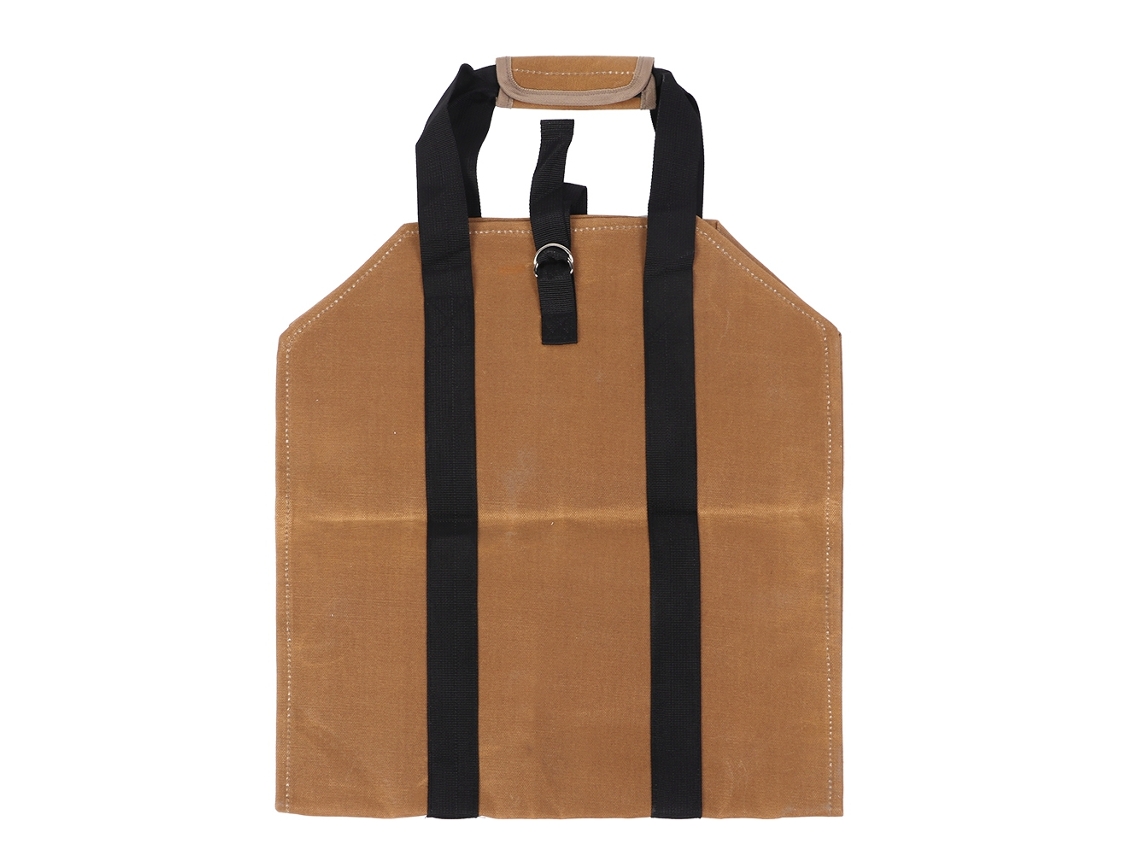 Bolsa Grande Portátil E Impermeable De Lona Encerada Para Transportar Leña, Ideal Para El Jardín Y Para Acampar.