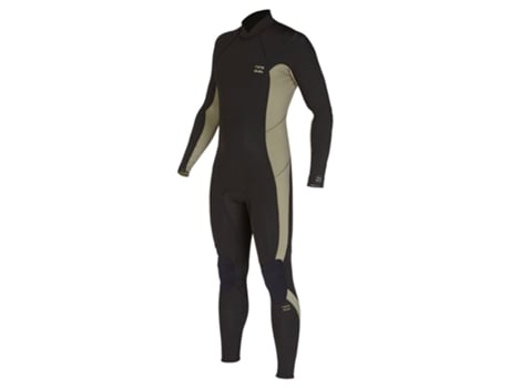 Terno de Neoprene Manga Longa com Zíper Nas Costas 4/3 Mm Absolute Preto Xlbillabong