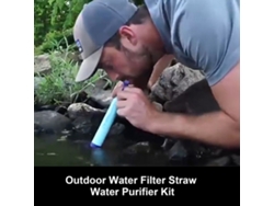 Kit De Filtro De Agua Para Exteriores, Purificador De Agua Portátil Con Bolsa Para Acampar, Hacer Senderismo, Viajar Y Para Uso En Emergencias.