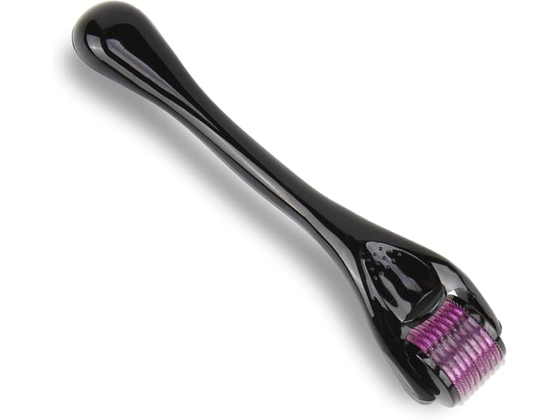 Rodillo Derma Titanium ZYBLSSBB con 540 agujas de 1 mm para microagujas en rostro, barba, cabello y tratamiento de cicatrices.