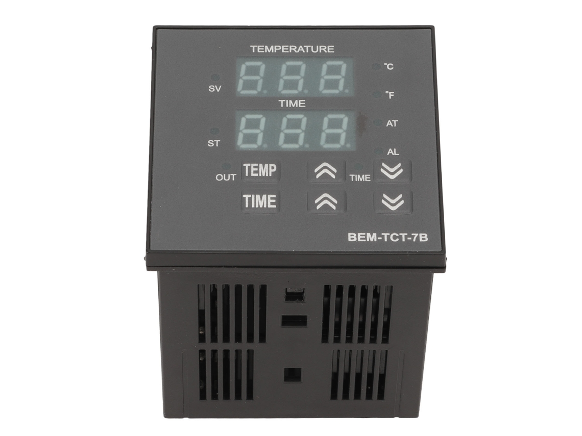 Controlador de temperatura con pantalla digital.