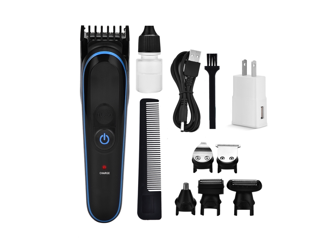 Afeitadora Eléctrica Multifunción Con Recortador De Pelo Nasal Y Cabezal Lavable Para Hombres