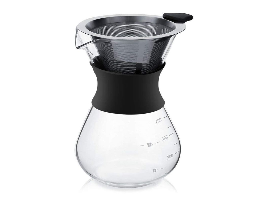 2026-cafetera De Goteo De Vidrio Con Filtro Permanente (400ml) Para 2-3 Tazas