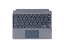 Teclado magnético universal Bluetooth para Microsoft Surface Pro 8/9/10/x gris con compartimento para lápiz y control táctil