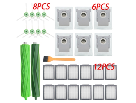Rollo de cepillo para bolsa de polvo con filtro Hepa para Irobot Roomba I7 E5 E6 I3 Series, piezas de repuesto para Robot aspirador, accesorios