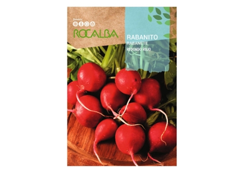 ROCALBA Rabanete Redondo Vermelho 10G Pacote 5 Envelopes