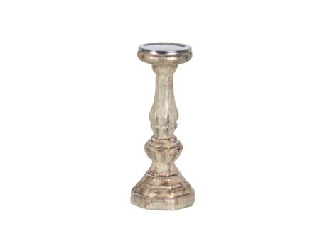 Portavelas Blanco Cristal 13 x 13 x 30 cm BIGBUY HOME
