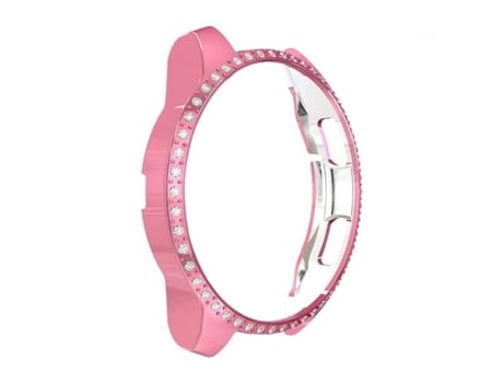 Carcasa de Reloj SLOWMOOSE Samsung Galaxy Watch Gear S3 Frontier Bumper Diamante Suave Chapado Inteligente (Rosa - Gear S3)