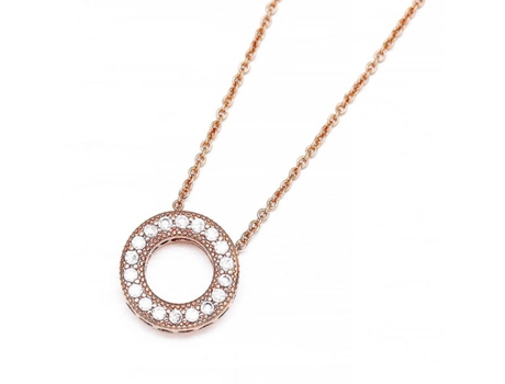 Collar de cadena de plata esterlina 925 Pandora Dream Dora / Rose / Heart / Gold