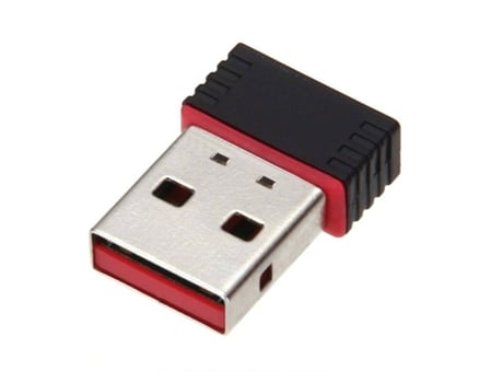 Mini USB WiFi Dongle 802.11 B/G/N Adaptador de red inalámbrica para PC portátil Reino Unido Como se muestra