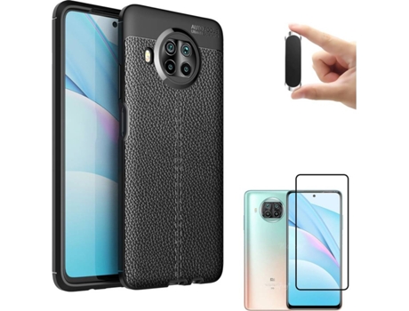 Carcasa y Soporte Xiaomi Mi 10T Lite Rugged Leather Negro
