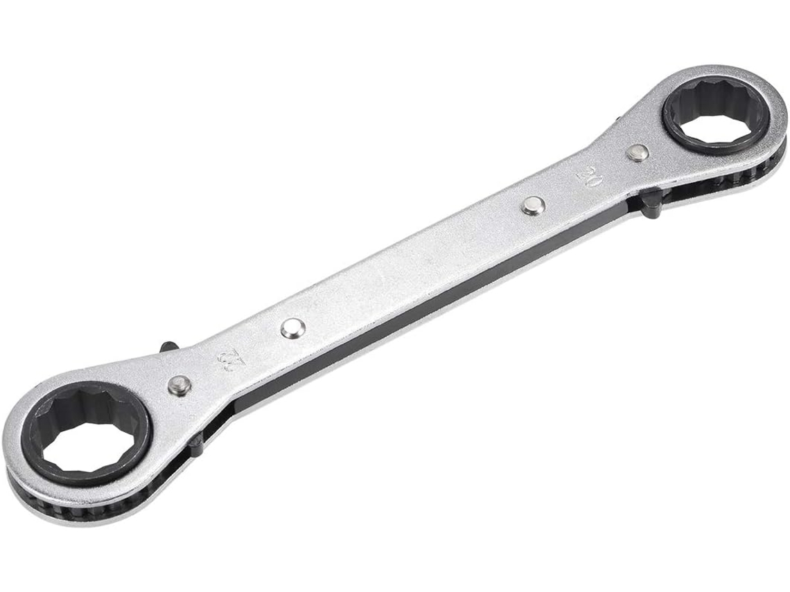 Llave De Carraca Reversible De Doble Extremo De 20 Mm X 22 Mm, Cr-v