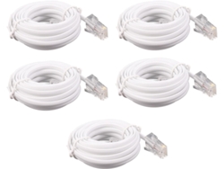 Cable De Extensión Telefónica Modular 10x Rj11 6p4c A Rj45 8p4c De 3 Metros