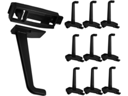 10 Ganchos Plástico Abs Duraderos Versátiles Paneles Perforados Ideales Organizar Garaje Hogar Pared