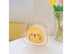 Jarrón Acrílico Transparente Con León Amarillo, Estilo Nórdico, Decoración De Mesa, Nicho, Ins