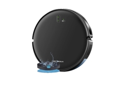 Aspiradora robot con mapeo inteligente y aplicación wifi, color negro
