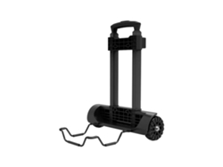 Carretilla plegable ligera de altura ajustable, color negro