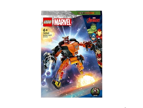 LEGO Marvel Armadura Robotica de Rocket (Edad Mínima Recomendada: 6 años - 98 Piezas)