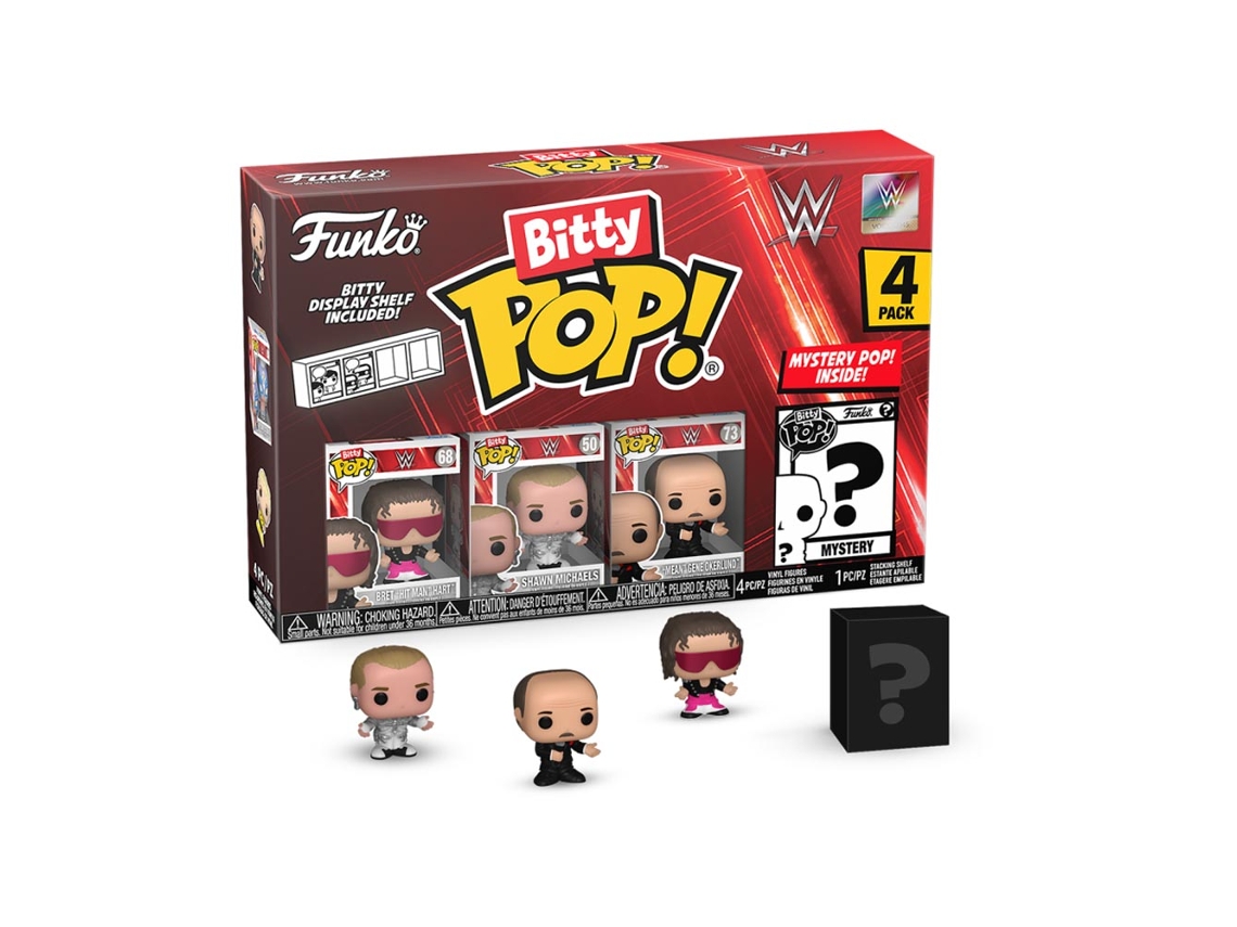 Funko WWE Bret Hart Bitty Pop! Paquete de 4