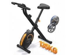 Bicicleta Estática Plegable MERACH, Compacta y Silenciosa, 16 Niveles Magnéticos, X-bike, Pantalla LCD, Soporte Tablet, Hogar
