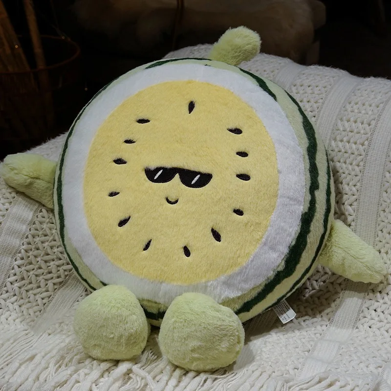 Cojín Decorativo Para Sofá Con Diseño De Sandía (amarillo Frío, 35 Cm) Para Adultos.