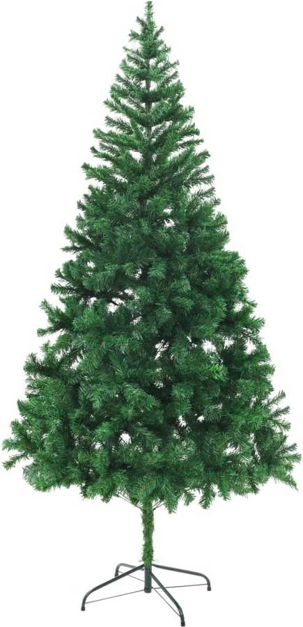 Árbol de Navidad VIDAXL con Soporte (Verde - 105x210 cm)