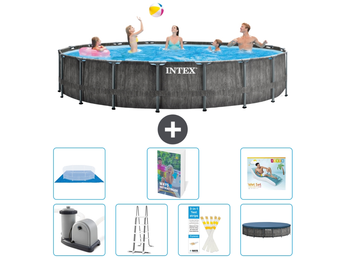 Intex Piscina Prism Frame Redonda - 549x122 Cm - 8-peças S670