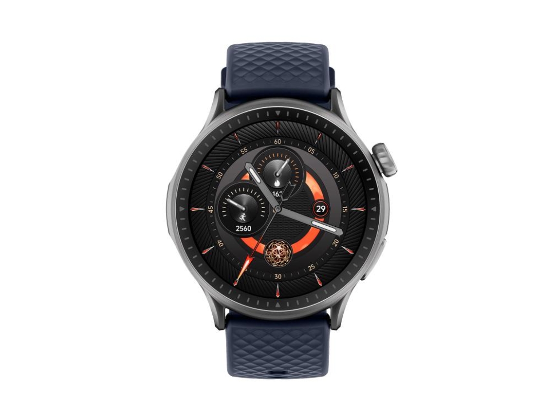 Reloj inteligente deportivo con pantalla AMOLED de 1,43 pulgadas y monitorización de frecuencia cardíaca. (azul)