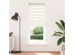 Maison Exclusive - Estor Cebra Beige Mármol Tejido Ancho 65,9 Cm Poliéster