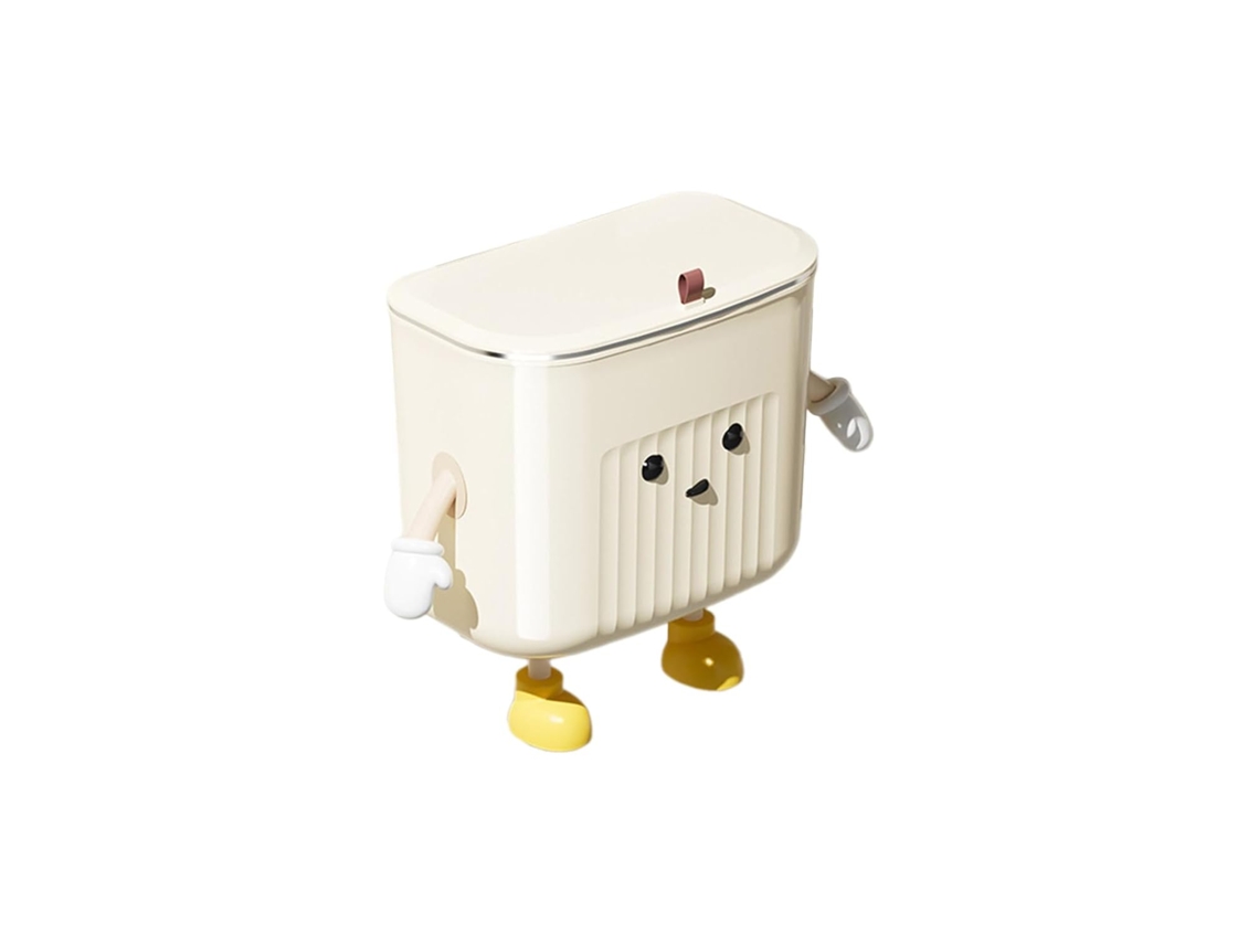 Cubo De Compost Colgante Para Cocina Con Tapa, Para Puerta De Armario, Debajo