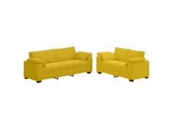Maison Exclusive - Juego De Sofá De 2 Piezas Con Cojines De Terciopelo Amarillo