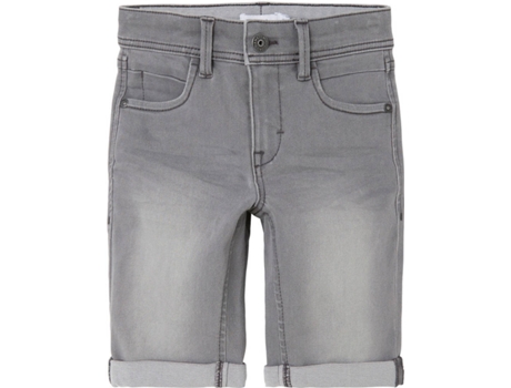 Pantalones Cortos NAME IT Denim Niños (14 años - Gris)