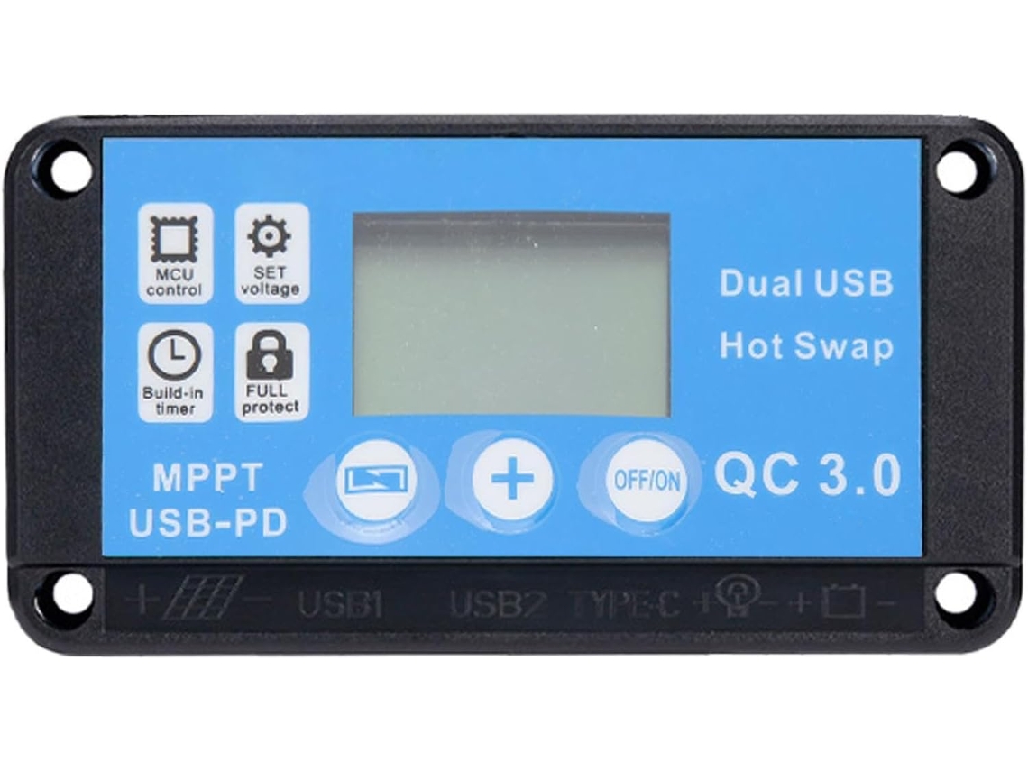 Controlador De Carga Para Panel Para Teléfono | Panel, | 12v/24v, | Pantalla | Lcd, | Regulador | Solar