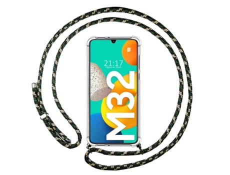 Carcasa Samsung Galaxy M32 TUMUNDOSMARTPHONE Colgante Verde