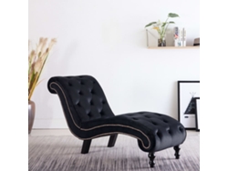 Diván de terciopelo negro