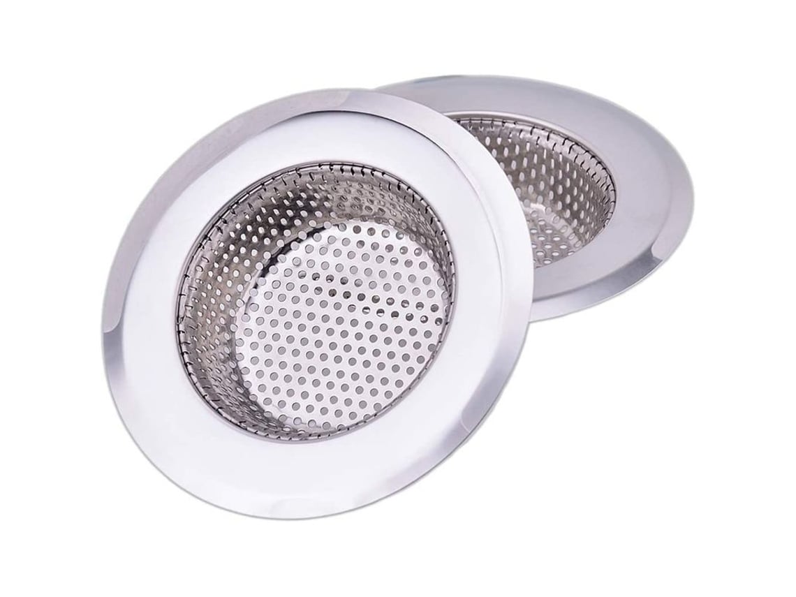 Colador De Fregadero De Acero Inoxidable Resistente, 11,4 Cm (4,5 Pulgadas), Juego De 2, Para Cocina.