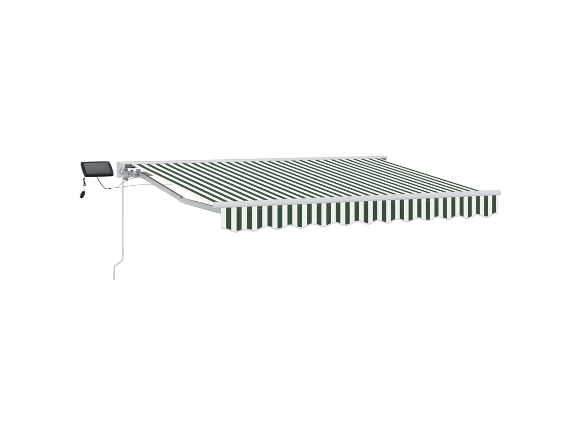 Vidaxl Armazón De Toldo Manual Con Leds Verde Y 2,5 X 2 M