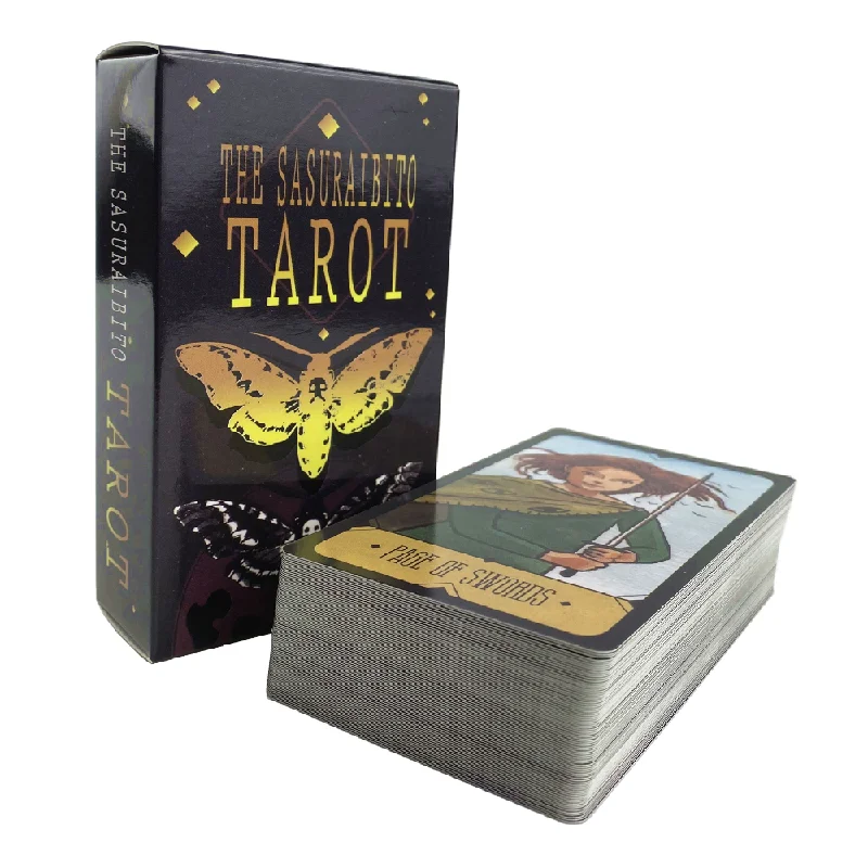 Tarô Sasuraibito: Baralho De 78 Cartas Com Cartas Oráculo (versão Em Inglês)