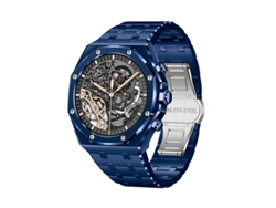 Reloj inteligente empresarial con llamadas Bluetooth, pantalla grande, monitoreo de oxígeno en sangre, sueño y salud, azul Yizhood