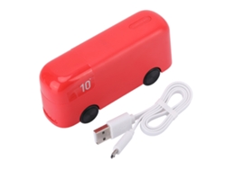 Batería Portátil (capacidad 10000mah, Portátil En Forma De Autobús) Batería Portátil London Bus (rojo)