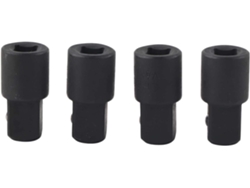 Adaptador De Llave De Carraca De Acero De Alto Carbono De 4 Piezas,conversión De 1/4 A 3/8 De