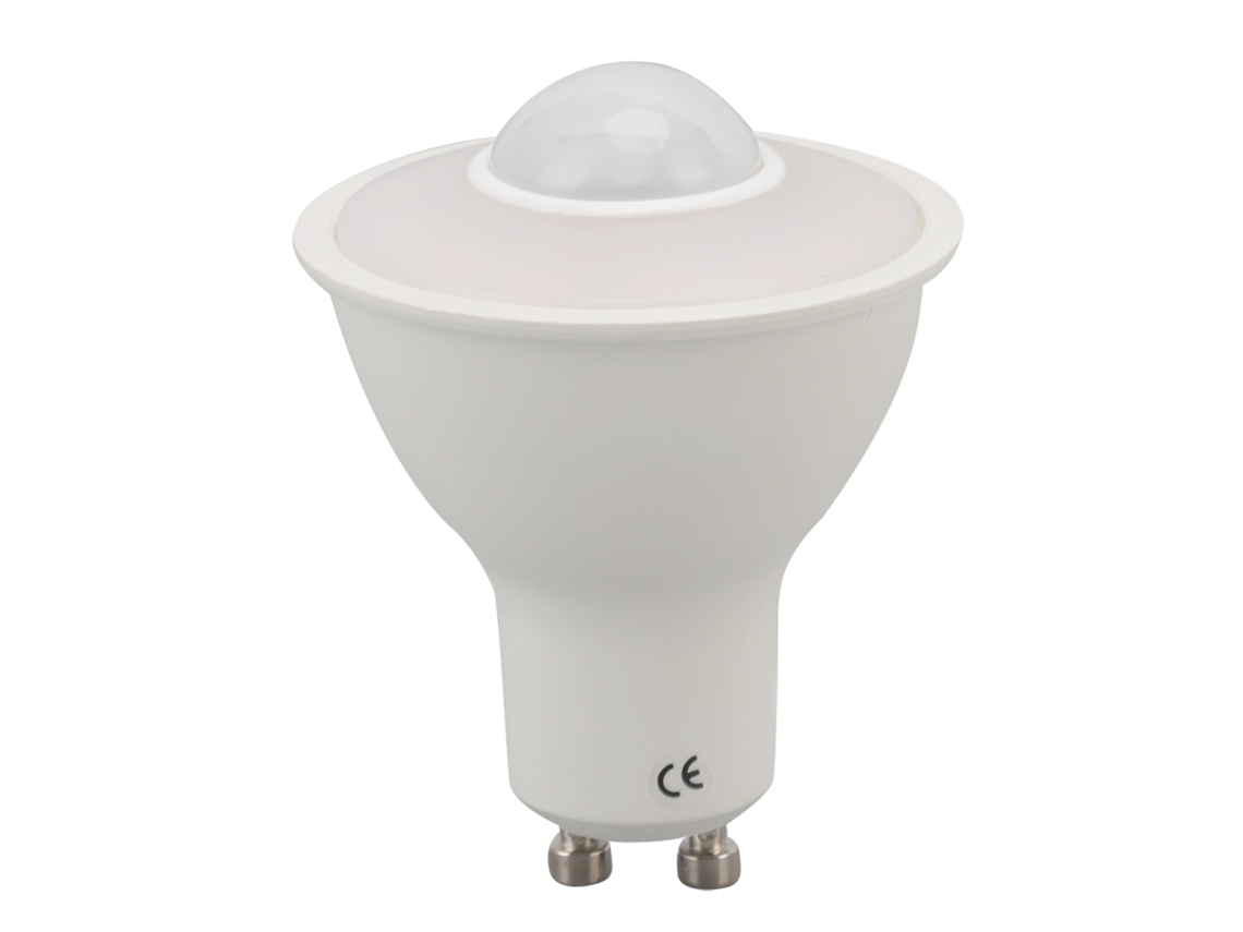 2026-bombilla Gu10 De Inducción Humana Infrarroja Para Techo Pasillo Pórtico Luz Cálida 3000k 5w 500lm Ac 100‑240v
