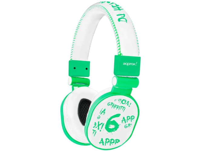 Auriculares con Cable APPROX APPDJGLG (On Ear - Blanco)