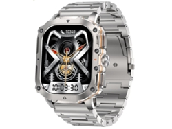 Reloj inteligente Yunzii Silver con funciones deportivas, para exteriores, llamadas Bluetooth, frecuencia cardíaca, oxígeno en sangre y monitorización del sueño.