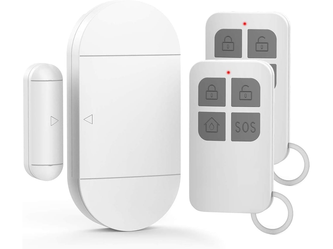 Alarma Para Puertas Y Ventanas Con Dos Mandos A Distancia, 130 Decibelios.