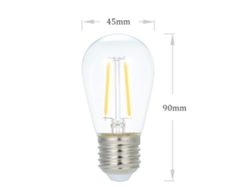 2026-bombilla Led Regulable Tomshine 4 Pack 2w Ac220-240v Base E27 Luz Blanca Cálida Para Hogar Restaurante