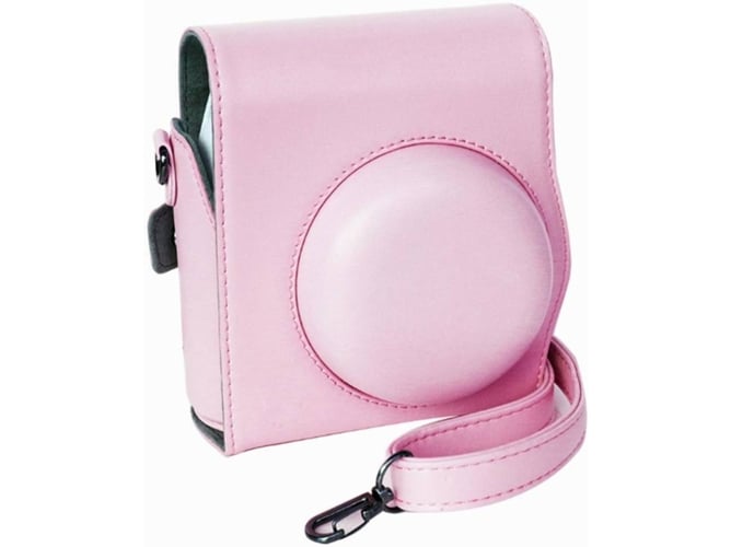 Estuche WJS Piel Fujifilm Instax Mini 8/Mini 8+/Mini 9 Instant Camera (Rosa)