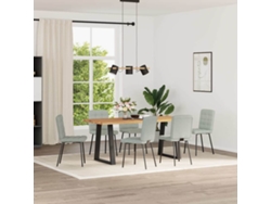 Maison Exclusive - Sillas De Comedor Giratorias 6 Uds Terciopelo Gris Claro