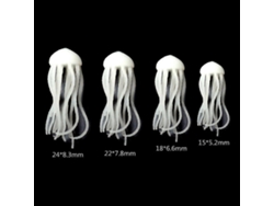 Rellenos para moldes de medusas en miniatura de epoxi, moldeo UV, resina epoxi, rellenos para joyería Rosewell