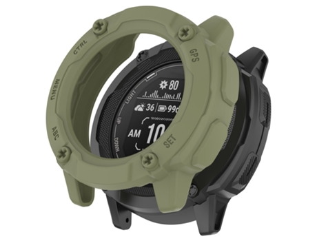 Funda protectora para reloj Garmin Instinct 2X Armor Hollow (verde)